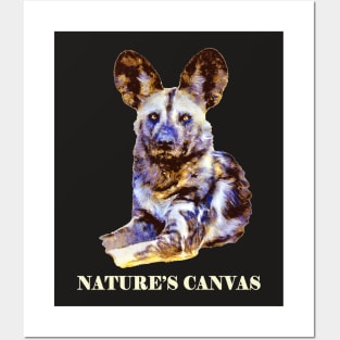 Painted Dog Nature's Canvas Artwork for Painted Dog Fans Posters and Art